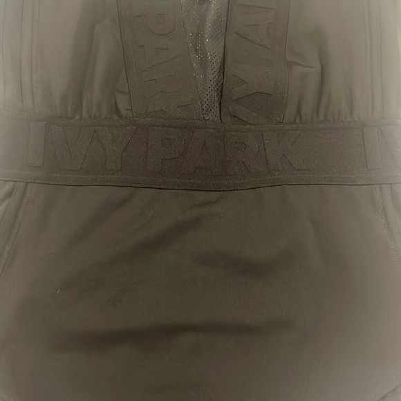 Ivy Park Black Mesh Workout Bodysuit - Picture 4 of 7
